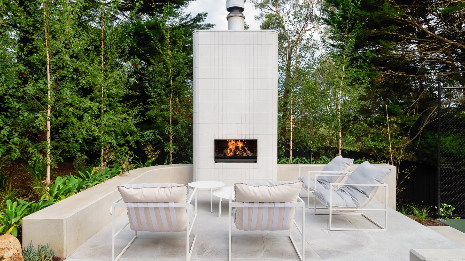 Garden Oasis, Gathering Place: Charred Peninsula Charm by Mint Design