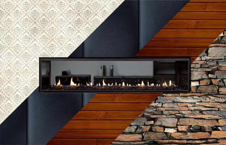 What wall materials can I use around my Fireplace?