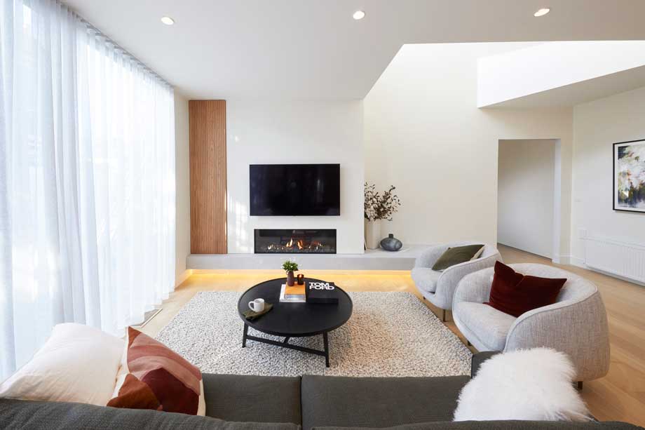 The Block Living Room Reveals: Daniel & Jade's Art Deco Delight