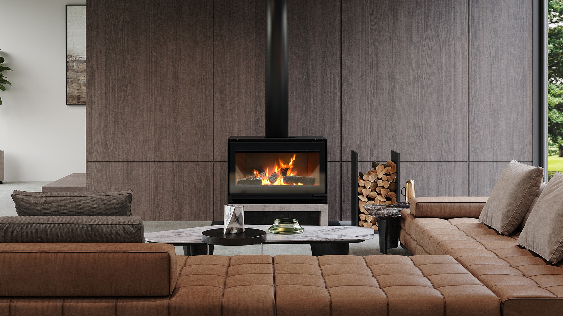 Escea TFS Freestanding Wood Fireplace